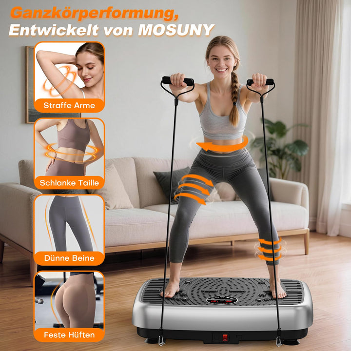 Vibrationsplatte Dual-Motor mit Bluetooth-Lautsprecher 120 Stufen - Bild 5
