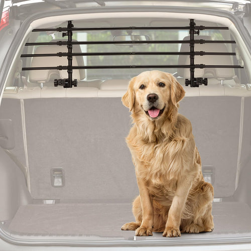 Hundegitter Auto Kofferraum Stahl teleskopierbar 85-140 cm