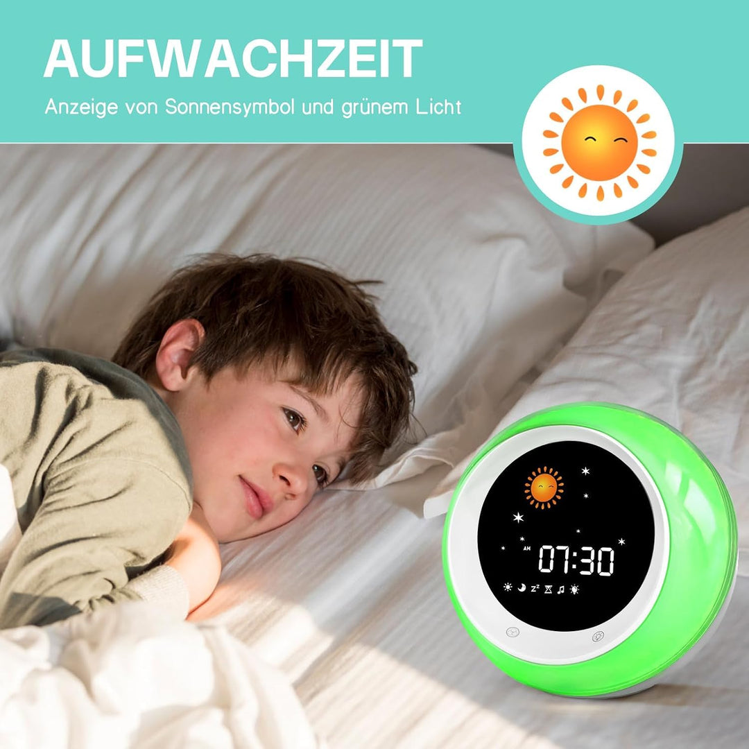 Kinderwecker Schlaftrainer mit 9 Nachtlichtern und Schlafgeräuschen - Bild 2