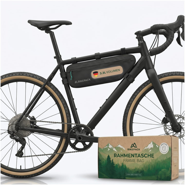 Rahmentasche Fahrrad wasserabweisend für Rennrad und Gravel