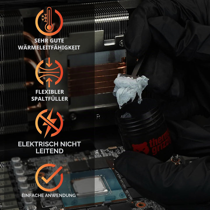Wärmeleitpaste Putty Pro 30g für GPU und PCB elektrisch nicht leitend - Bild 2