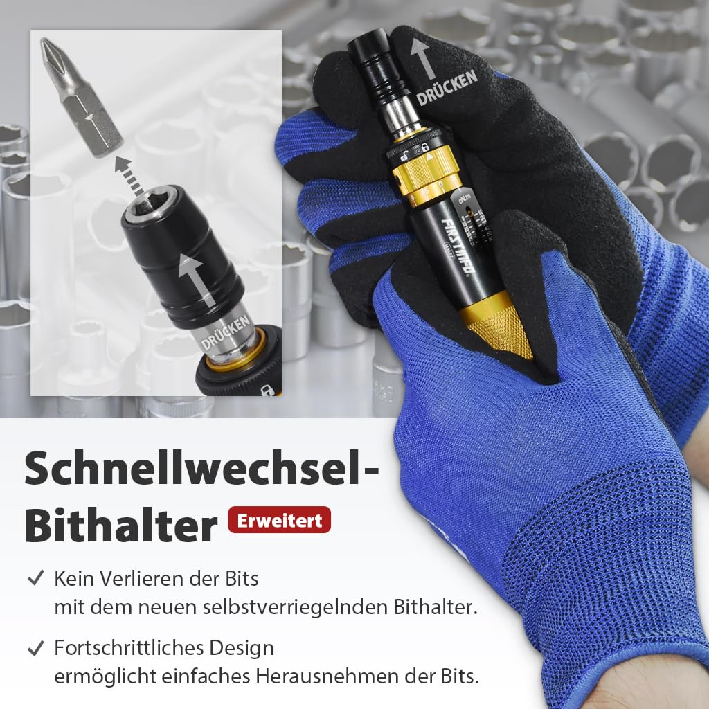 Drehmomentschraubendreher 5-60 cNm 1/4" Zertifiziert Präzision - Bild 3