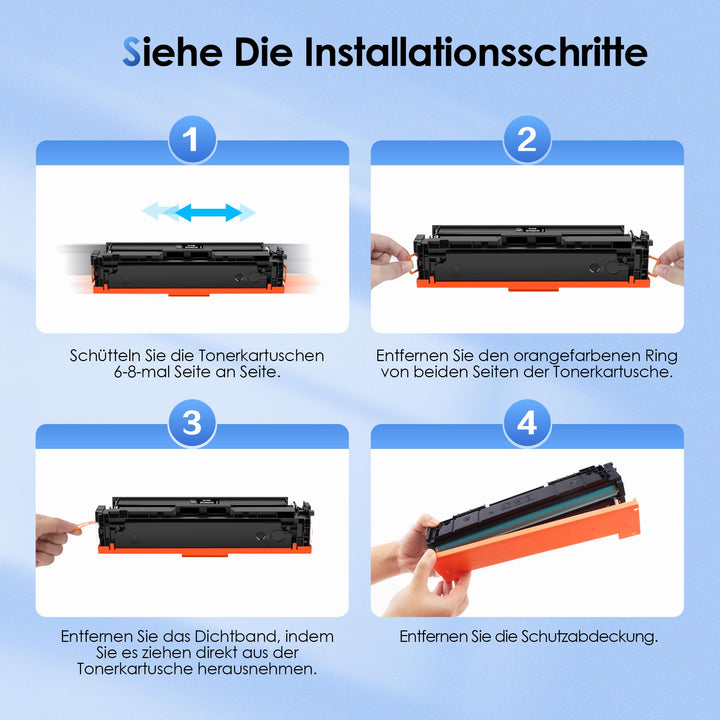 Toner Multipack 4-farbig mit Chip kompatibel HP 207A 207X - Bild 7
