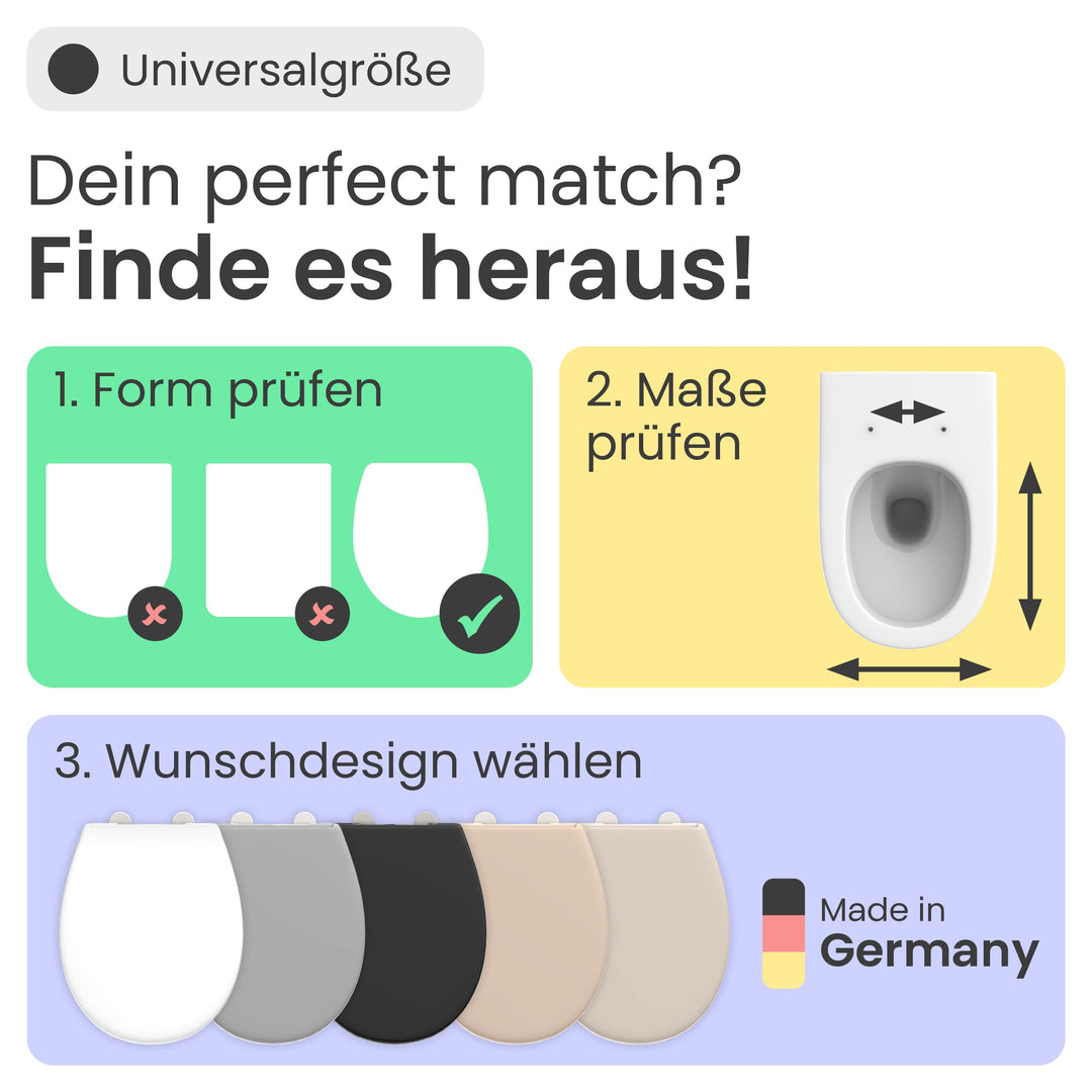 WC-Sitz oval mit Absenkautomatik Duroplast Weiß antibakteriell - Bild 6