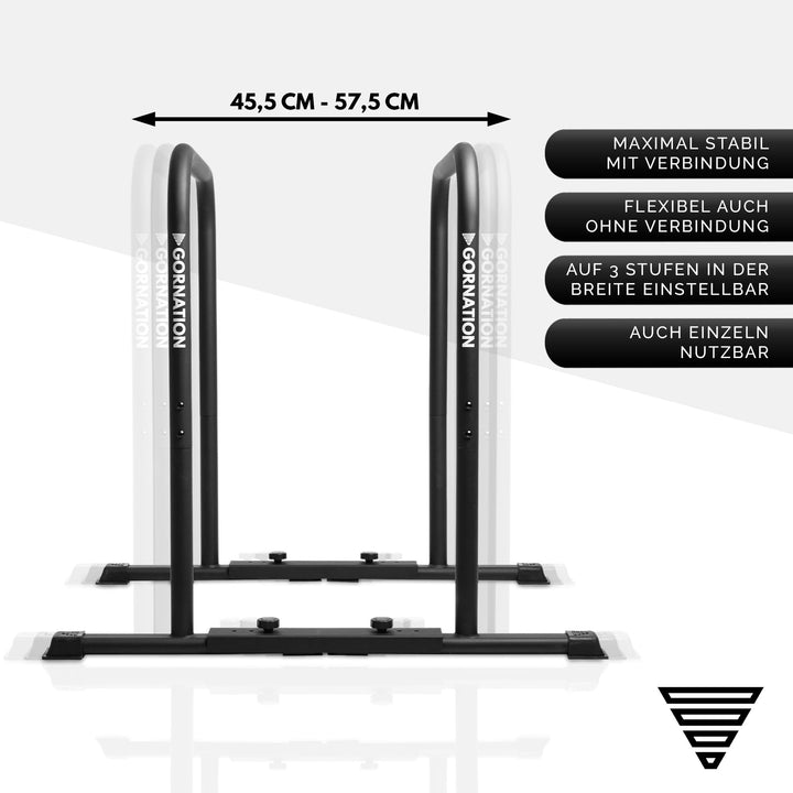 Dip Barren verstellbar Stahl 90 cm für Calisthenics &amp; Home Gym - Bild 5