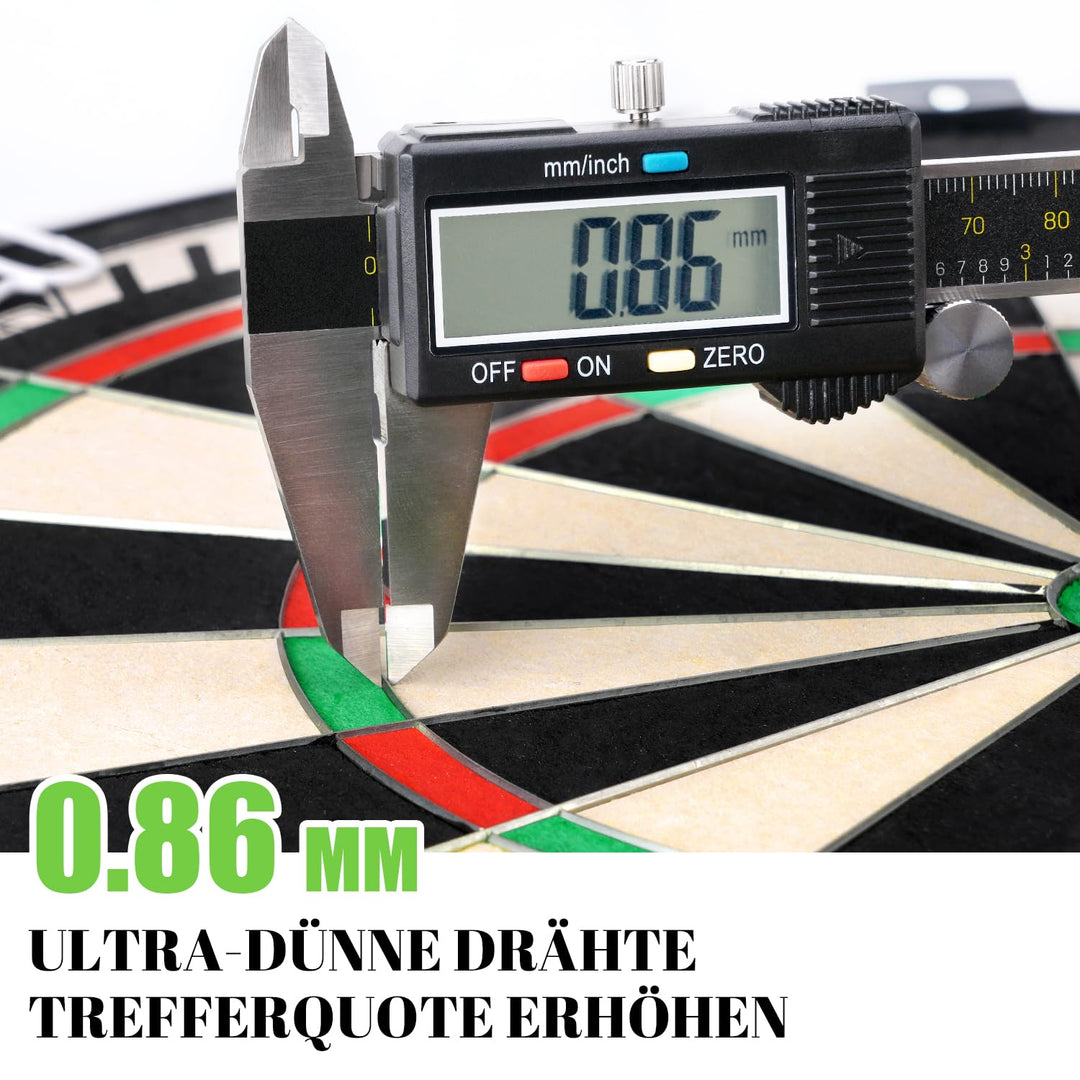 Dartscheibe Sisal Profi-Turniermaß für Steel- und Softdarts - Bild 2
