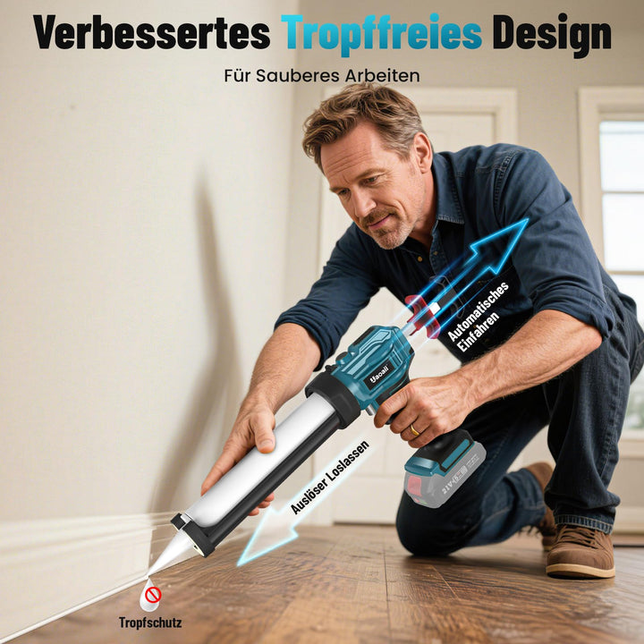 Akku-Kartuschenpistole 18V mit LED und 4 Geschwindigkeiten für 300-ml-Kartuschen - Bild 3