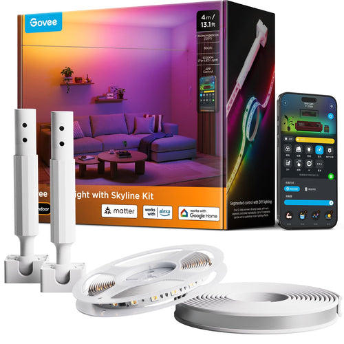 LED Strip Skyline Kit RGBWWIC 4m mit 8 Zonen und Matter