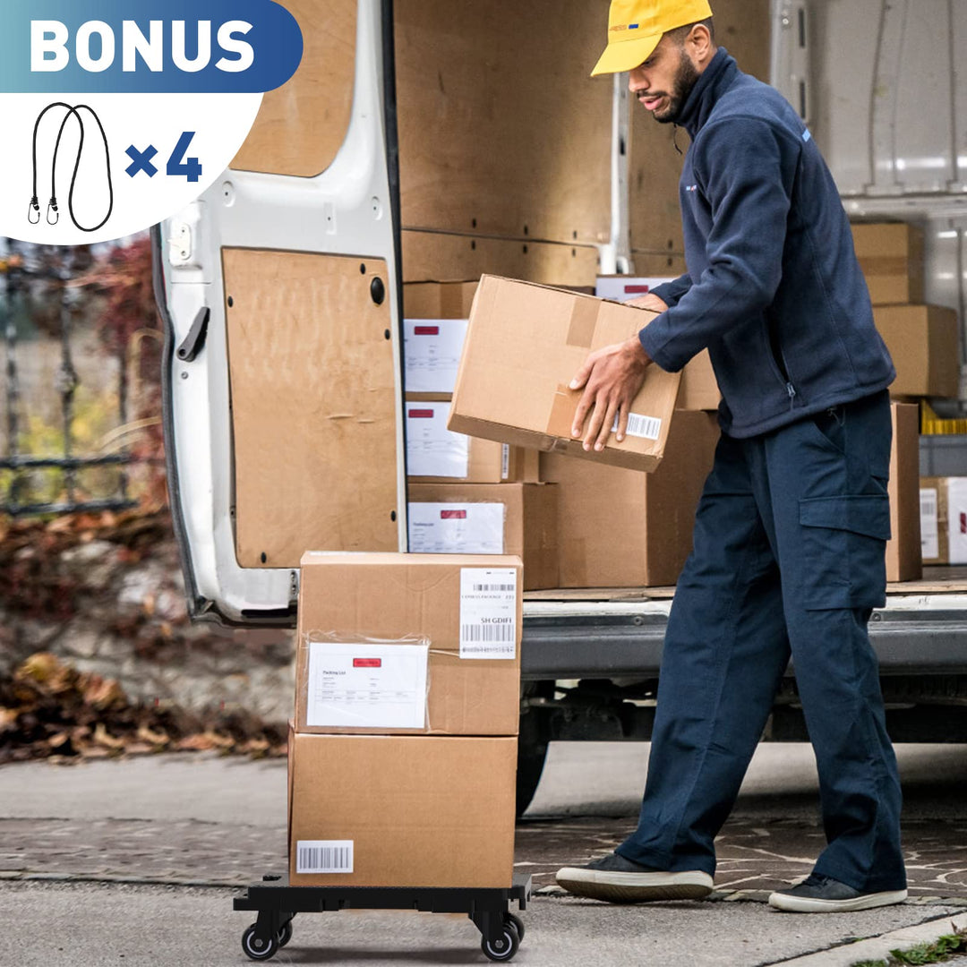 Transportroller Rollbrett 400 kg Tragkraft mit 360°-Rollen - Bild 7
