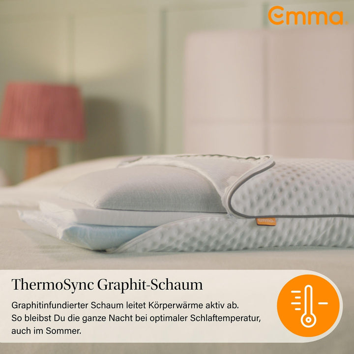 Stützkissen 80x40 Memory Foam höhenverstellbar für alle Schlaflagen - Bild 9
