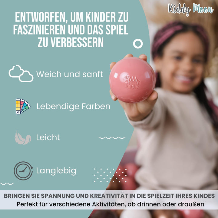 Bällebad Bälle 7cm BPA-frei Pastell 50-700 Stück Made in EU - Bild 5