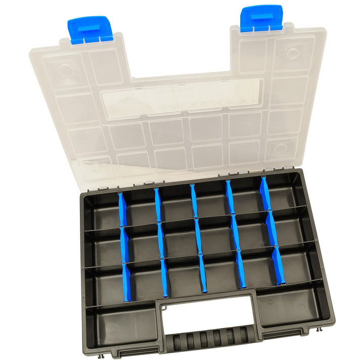 Sortimentsbox 10er-Set stapelbar bis 20 Fächer 345x249x50mm - Bild 4