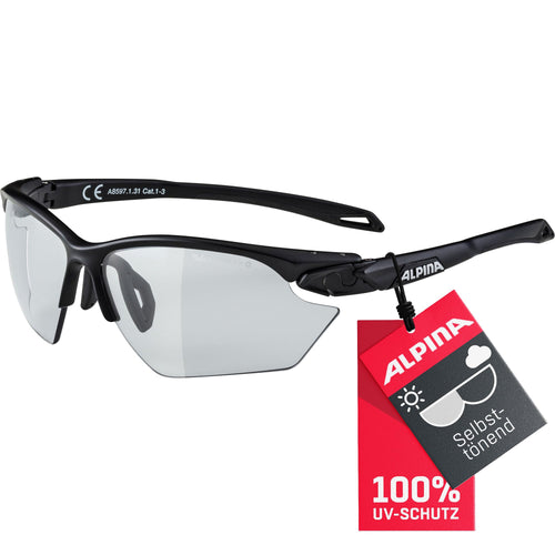 Sportbrille selbsttönend Halbrahmen photochrom Cat. 1-3 UV-Schutz