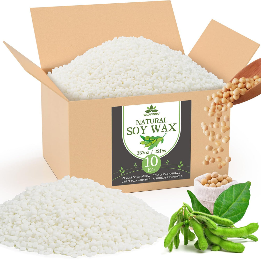 Sojawachs Kerzenwachs 10 kg Granulat naturrein zum Giessen