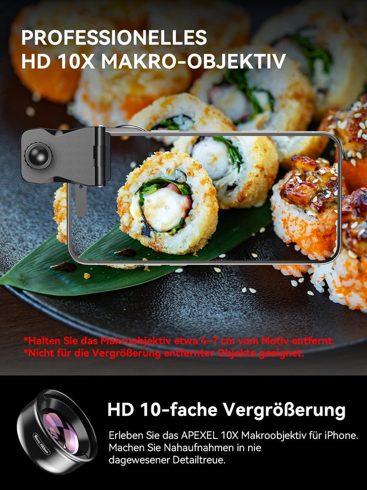 Smartphone Makroobjektiv 100mm HD Clip-On für iPhone &amp; Samsung - Bild 5