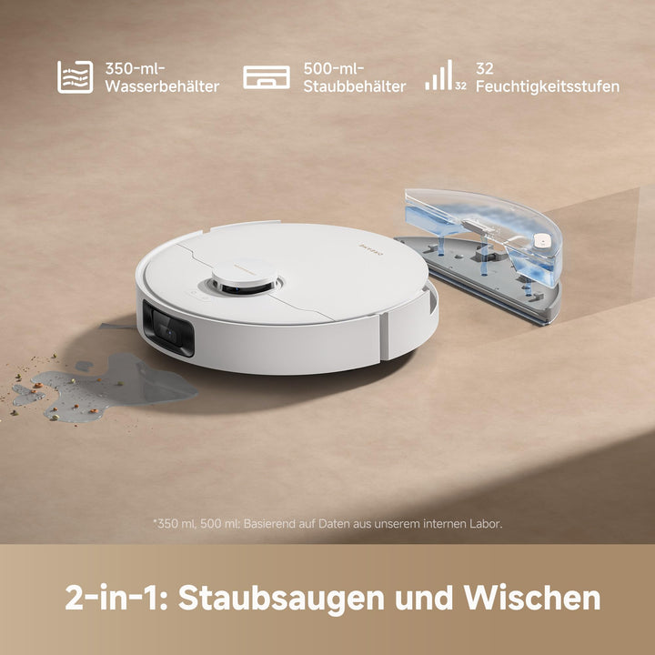 Saugroboter 2-in-1 mit Wischfunktion 13.000 Pa DuoBrush Selbstentleerung - Bild 6