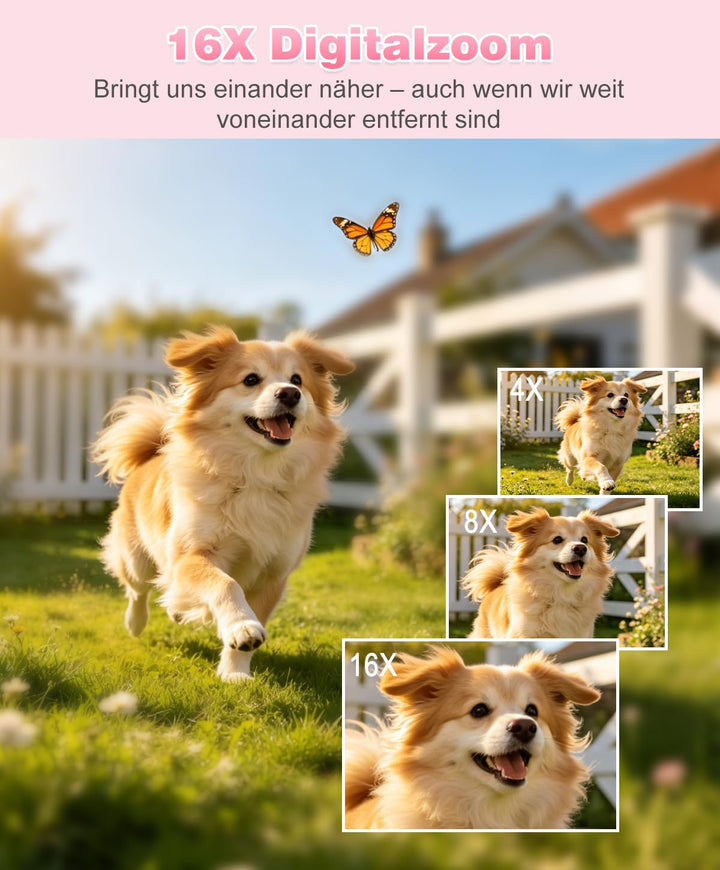 Digitalkamera 50MP 1080P mit 16x Zoom für Kinder und Teenager - Bild 8