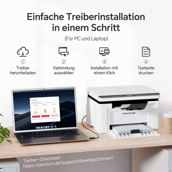 Laserdrucker 3-in-1 WLAN A4 Schwarzweiss 20 S./Min. 1200x600 dpi - Bild 7
