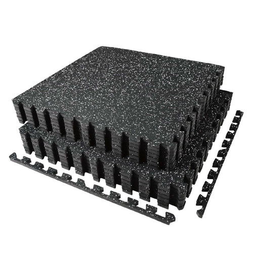 Puzzlematte Fitness 6er-Set 60x60x1,4cm Gummi/EVA rutschfest