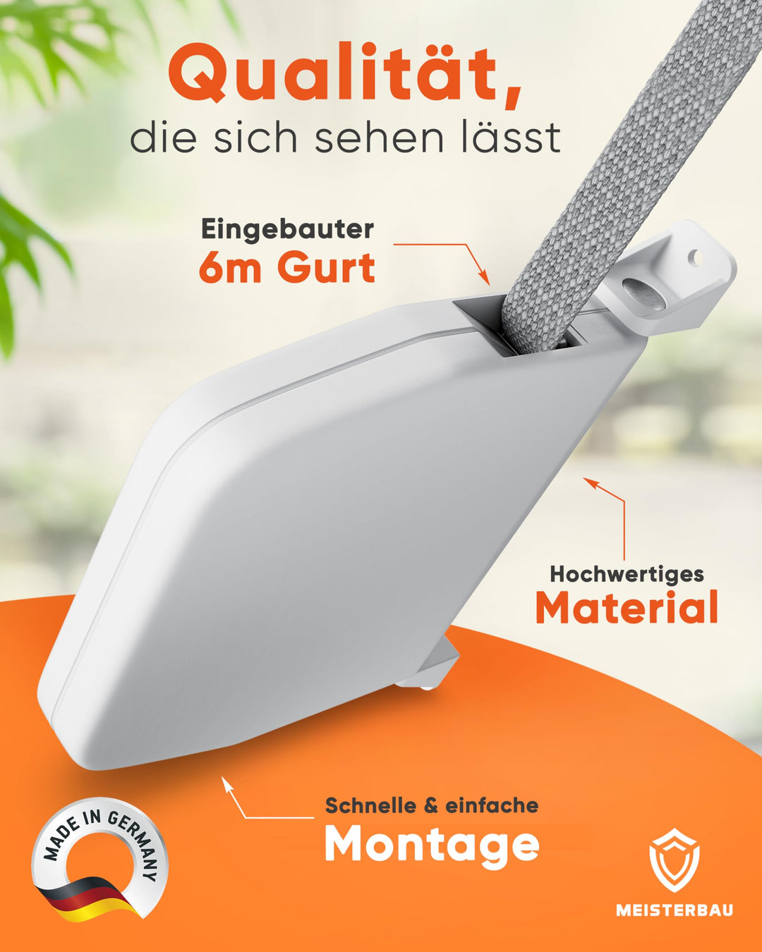 Gurtwickler Aufputz 14mm mit 6m Gurt UV-fest 3er-Set - Bild 3