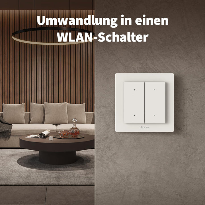 Smart Lichtschalter 4 Tasten 2 Kanäle Thread/Zigbee Matter 55mm - Bild 4
