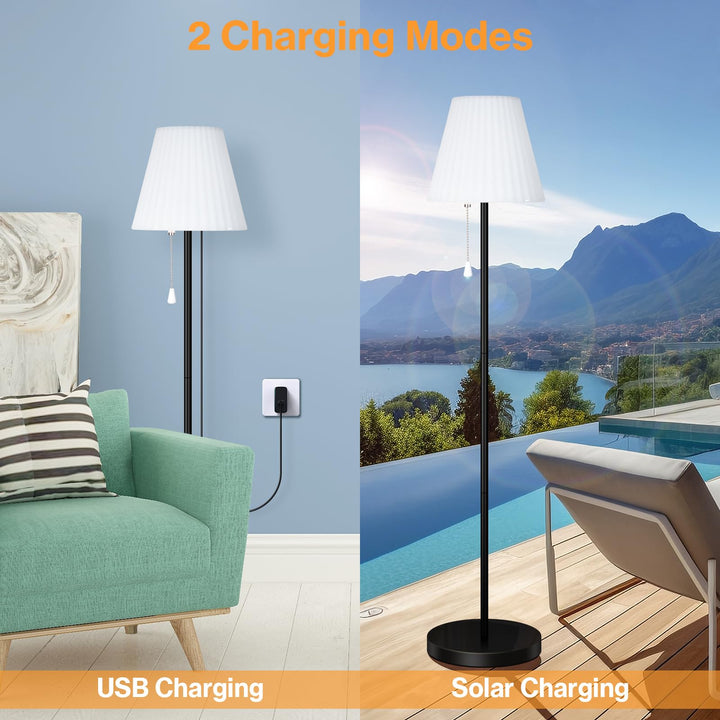 Solar Stehlampe Outdoor IP65 RGB+Warmweiss dimmbar mit Fernbedienung - Bild 6