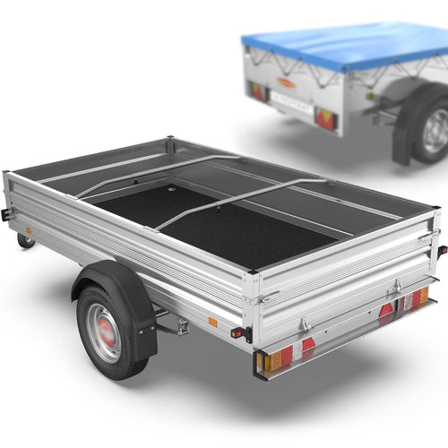 Anhänger Planenbügel Aluminium Teleskop 100–145 cm, 2er-Set