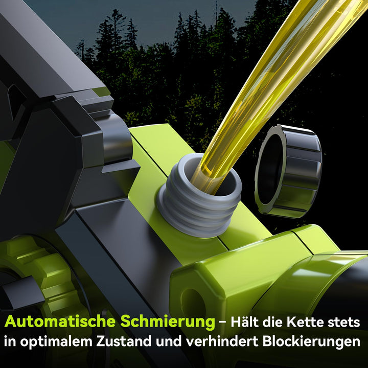 Akku-Kettensäge 20 cm Brushless-Motor 1300W werkzeuglose Kettenspannung - Bild 6