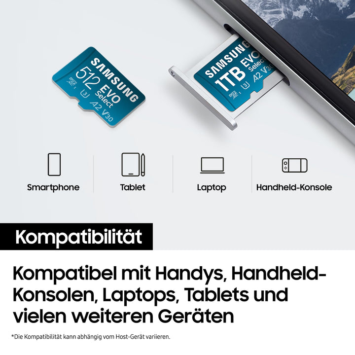microSD-Karte 1 TB UHS-I U3 4K UHD 160 MB/s mit SD-Adapter - Bild 7