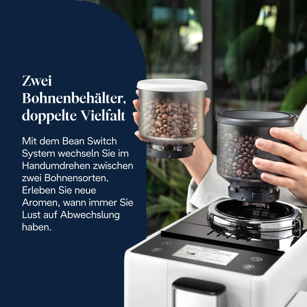 Kaffeevollautomat 16 Spezialitäten Touch-Display Weiss mit Milchschaum - Bild 6