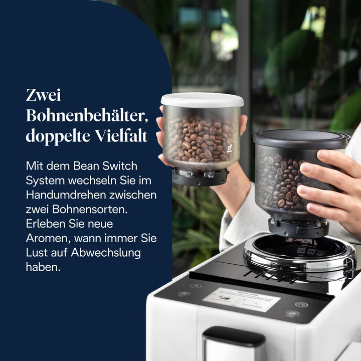 Kaffeevollautomat 16 Spezialitäten Touch-Display Weiss mit Milchschaum - Bild 6