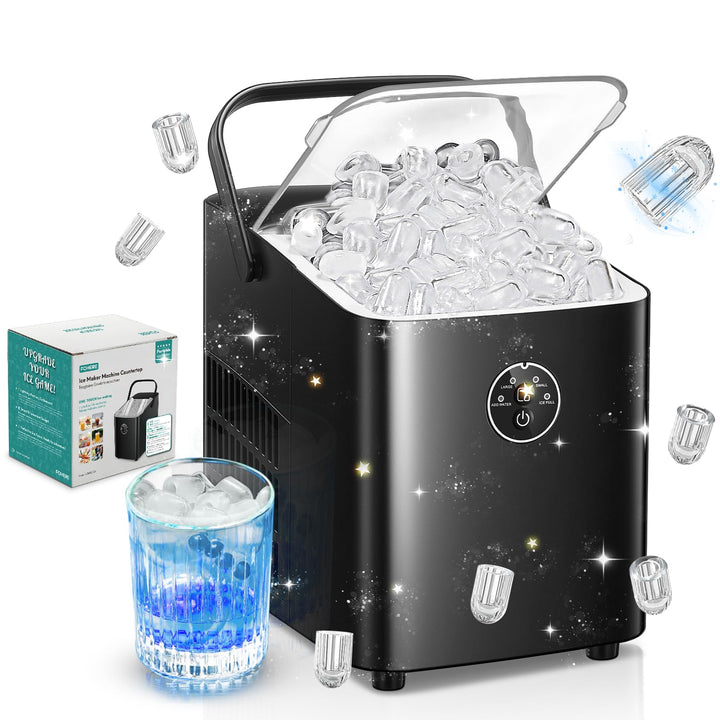 Eiswürfelmaschine Kompakt 14 kg/24h Kugeleis mit Selbstreinigung