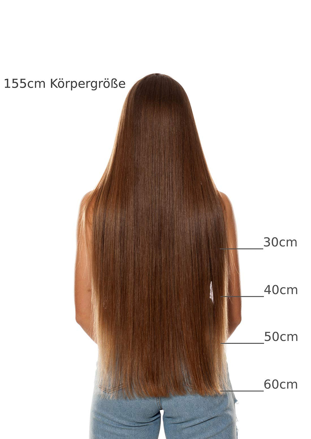 Microring Extensions Echthaar glatt 50 Strähnen 40cm dunkelblond-gold - Bild 6
