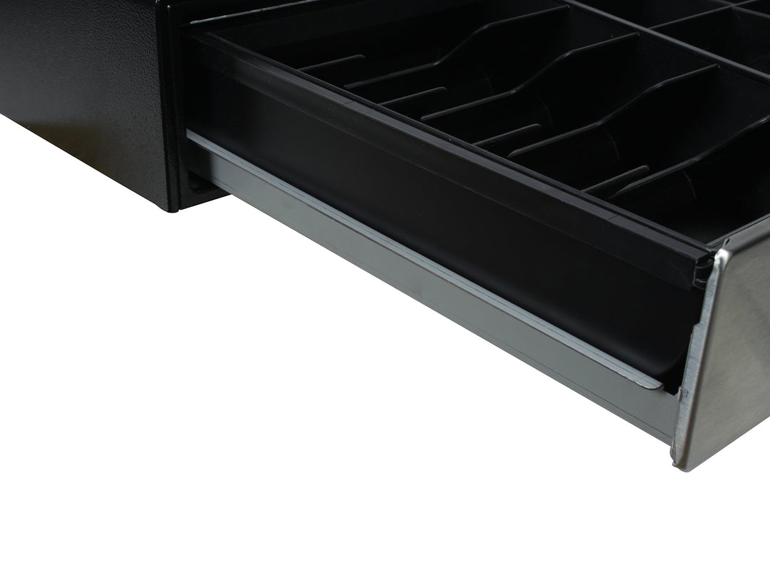 Kassenschublade mit Push-Öffnung 8 Münzfächer 5 Scheinfächer schwarz - Bild 4