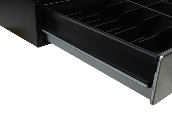 Kassenschublade mit Push-Öffnung 8 Münzfächer 5 Scheinfächer schwarz - Bild 4