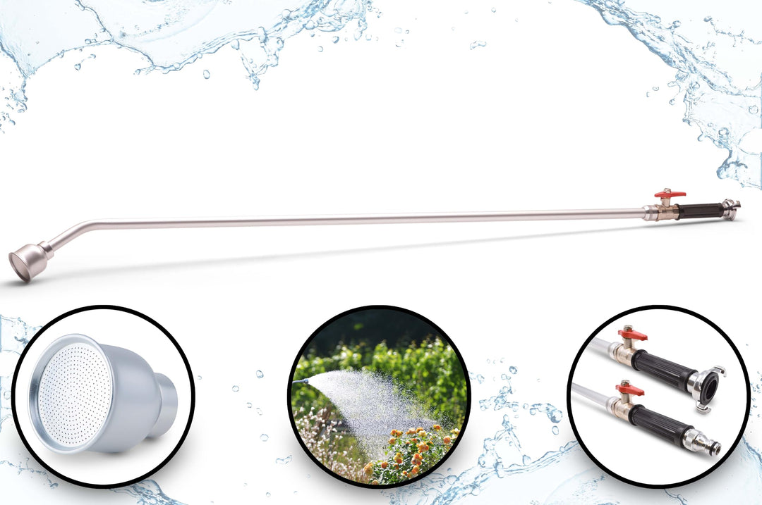 Giessstab Aluminium 135 cm mit ALU-Brausekopf 260 Löcher Klauenkupplung - Bild 2
