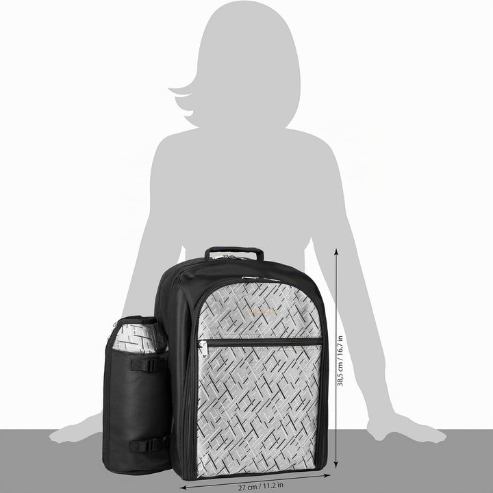 Picknickrucksack 4 Personen mit Kühlfach und Iso-Flaschenhalter - Bild 9