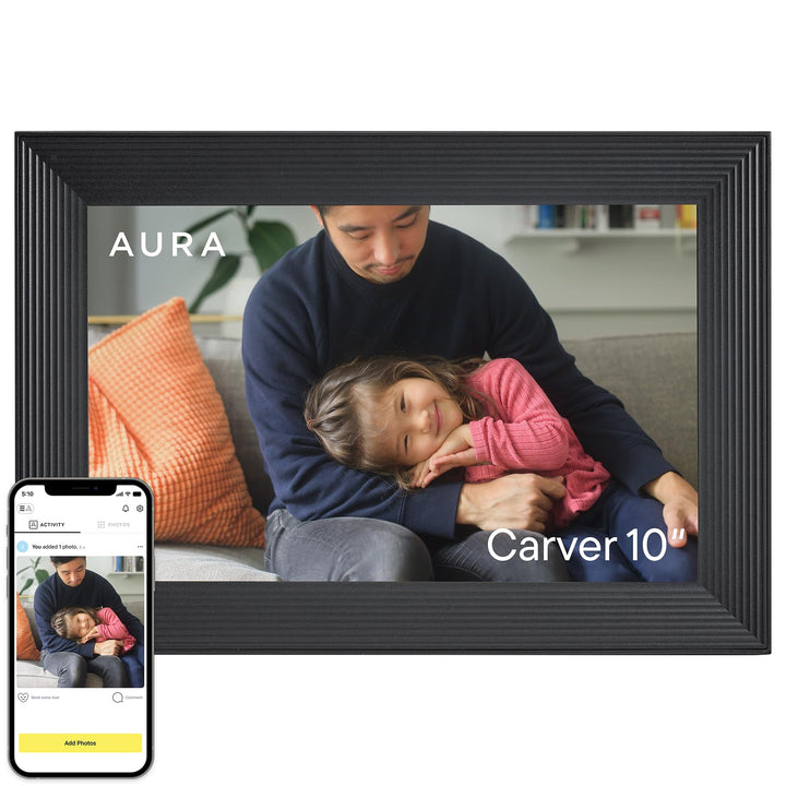 Digitaler Bilderrahmen 10,1 Zoll HD WLAN mit unbegrenztem Cloud-Speicher