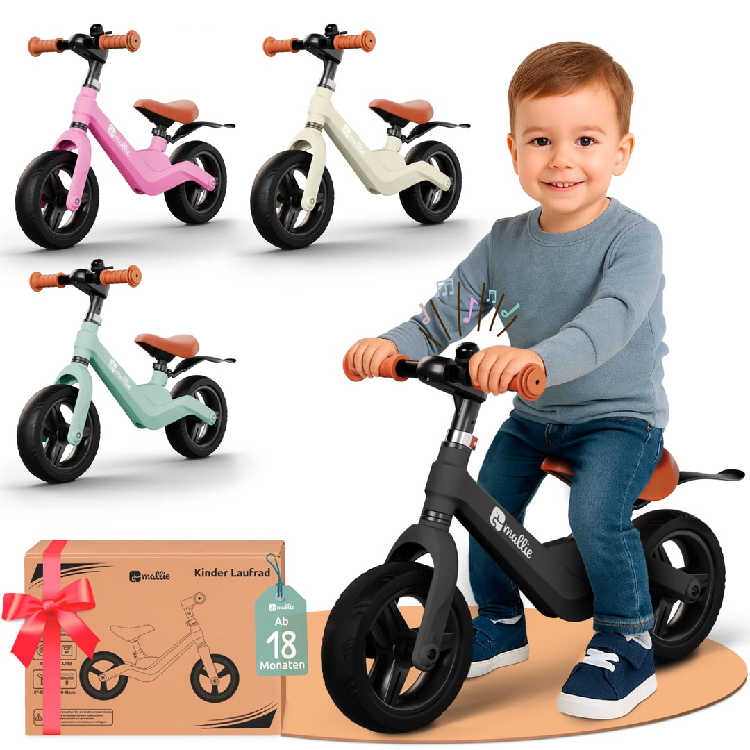 Laufrad Kinder ab 2 Jahre mit Klingel und Spritzschutz höhenverstellbar