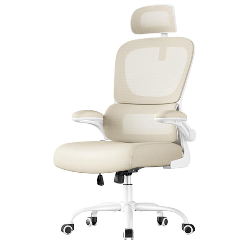 Bürostuhl ergonomisch Netzgewebe mit Lendenstütze und Armlehnen