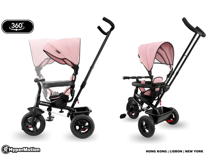 Dreirad mit Schubstange 3-in-1 mitwachsend Rosa 1-4 Jahre - Bild 5
