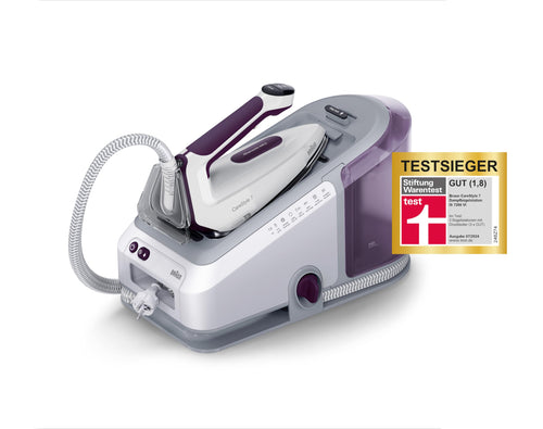 Dampfbügelstation 2700W FreeGlide 3D Bügelsohle 2L Tank Weiss-Violett