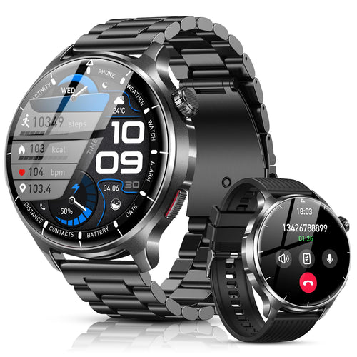 Smartwatch Herren 1,52" HD Touchscreen 1000 mAh Bluetooth-Anruf IP68