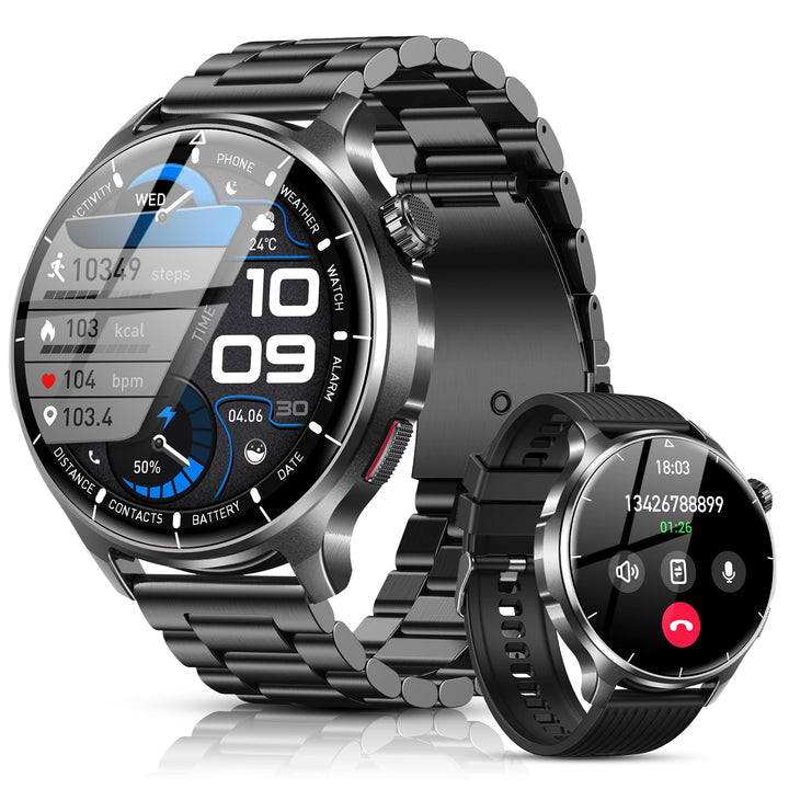 Smartwatch Herren 1,52" HD Touchscreen 1000 mAh Bluetooth-Anruf IP68
