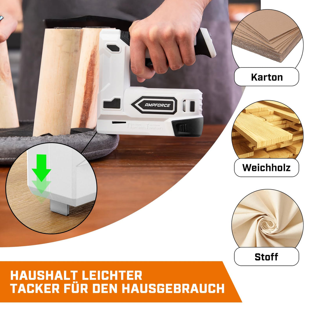 Akku-Tacker 2-in-1 mit USB-C für Polstern und DIY 4V - Bild 4