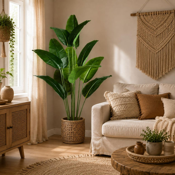 Kunstpflanze Bananenbaum 160 cm naturgetreu für Innenbereich - Bild 6