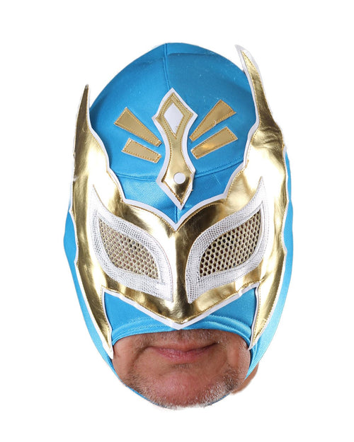 Wrestling Maske Lucha Libre Hellblau Einheitsgrösse für Erwachsene