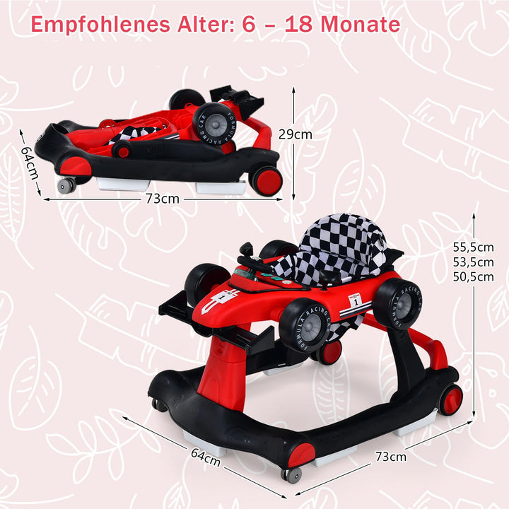 Lauflernhilfe 4-in-1 Auto mit Musik &amp; Licht für Babys 6-18 Monate - Bild 6