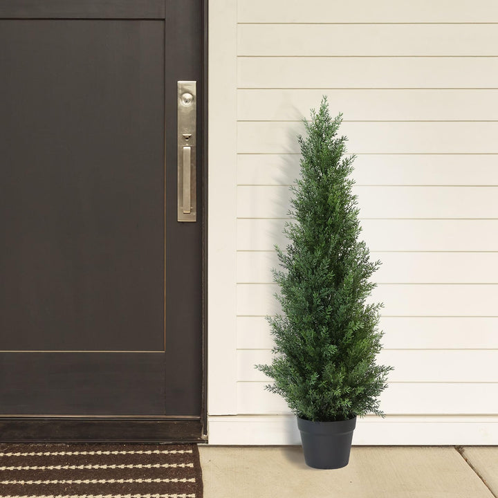 Künstlicher Zedernbaum 95 cm im Topf 2er Set Outdoor - Bild 2