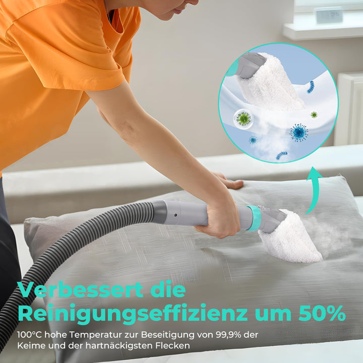 Waschsauger mit Dampffunktion 3-in-1 Doppeltank 1800ml Frischwasser - Bild 3